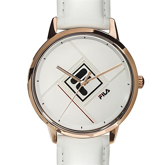 FILA 38-302-002 RELOJ CUERO BLANCO