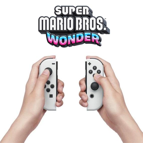 Nintendo Switch Consola Oled Blanca Super Mario Bros Wonder