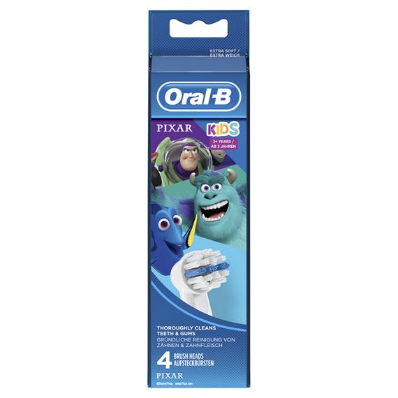 Braun Oral-B 4 Cabezales de Recambio Pixar Kids 3+ Years (EB10-4)