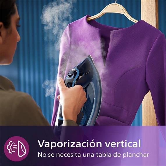 Philips DST8020/20 Plancha de Vapor 3.000W con Vapor 55g/min Azul
