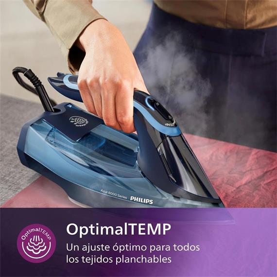Philips DST8020/20 Plancha de Vapor 3.000W con Vapor 55g/min Azul