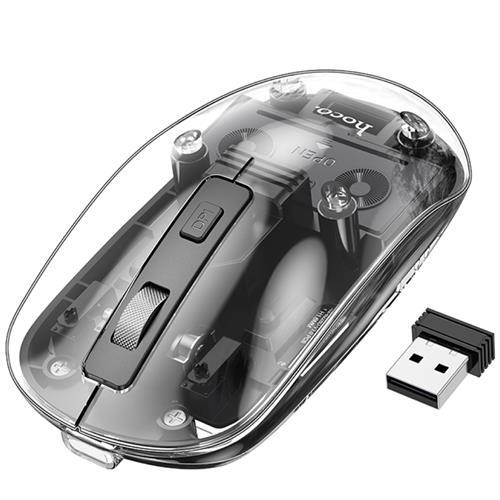 Hoco GM29 Ratón Inalámbrico 2.4G y Bluetooth Dark Night Black