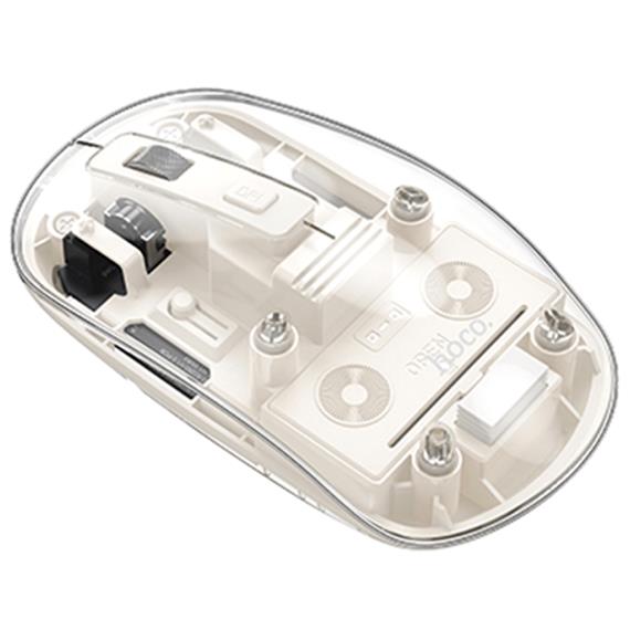 Hoco GM29 Ratón Inalámbrico 2.4G y Bluetooth Space White