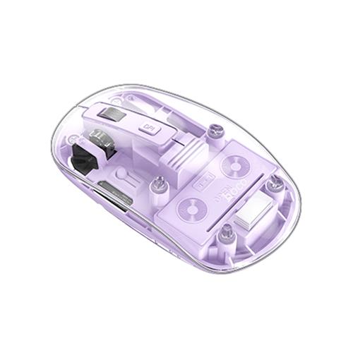 Hoco GM29 Ratón Inalámbrico 2.4G y Bluetooth Romantic Purple