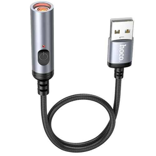 Hoco UA30 Mechero para Coche con Conexión USB-A y cable 30cm