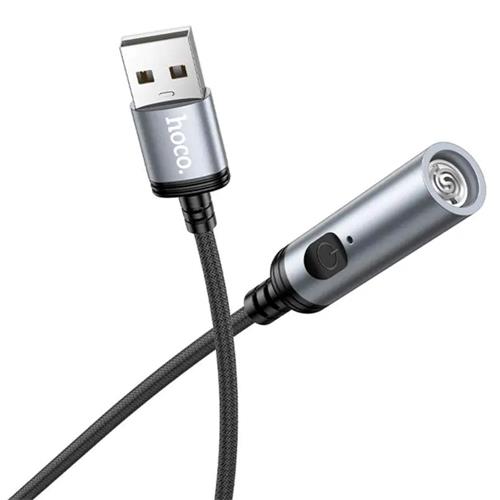 Hoco UA30 Mechero para Coche con Conexión USB-A y cable 30cm