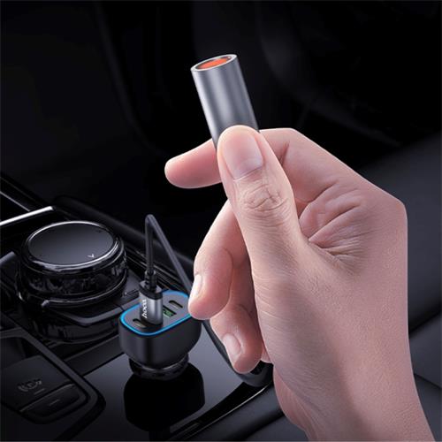 Hoco UA30 Mechero para Coche con Conexión USB-A y cable 30cm