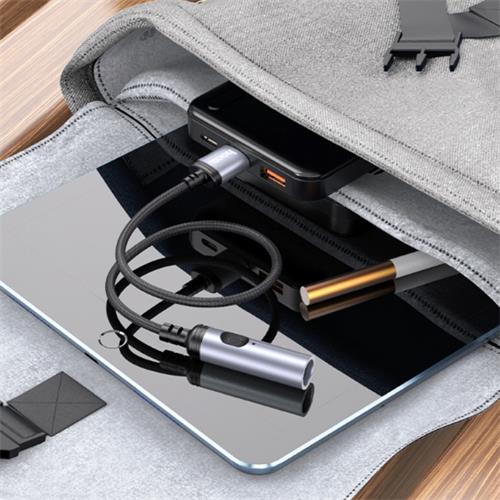 Hoco UA30 Mechero para Coche con Conexión USB-A y cable 30cm