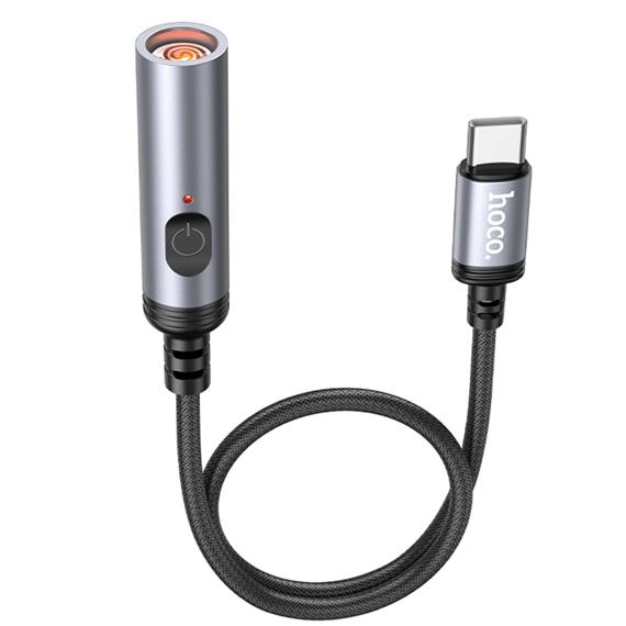 Hoco UA30 Mechero para Coche con Conexión USB-C y cable 30cm