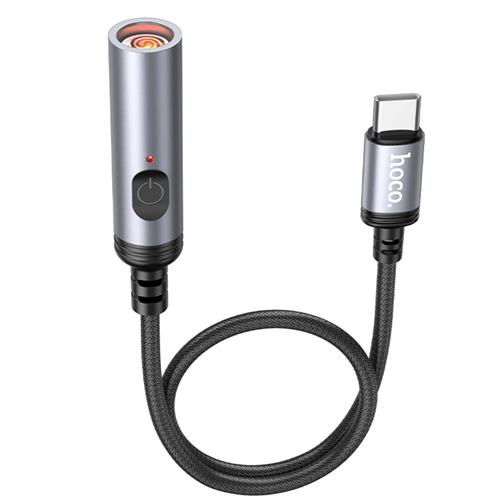 Hoco UA30 Mechero para Coche con Conexión USB-C y cable 30cm