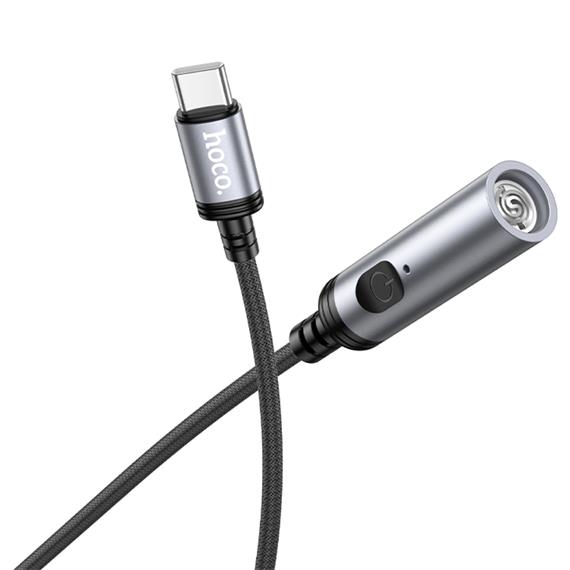 Hoco UA30 Mechero para Coche con Conexión USB-C y cable 30cm