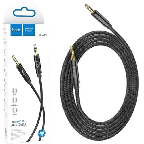 Hoco UPA19 Cable Audio Aux Jack 3.5mm a Jack 3.5mm 2 metros Negro