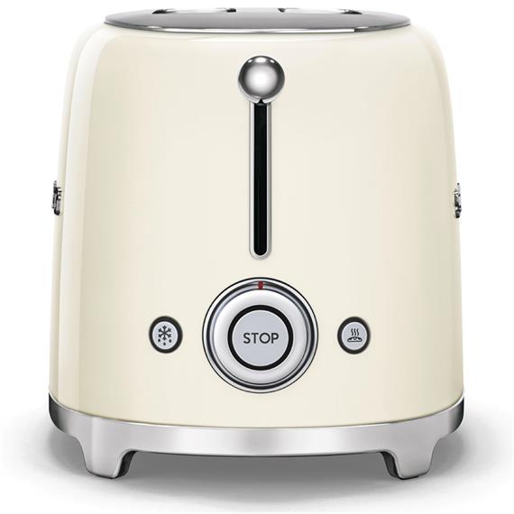 Smeg TSF01CREU Tostadora Retro 2 Ranuras Crema