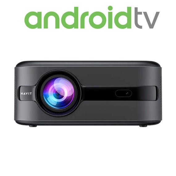 Havit PJ219 Pro Proyector Full HD, 350 Lúmenes, Android TV y WIFI