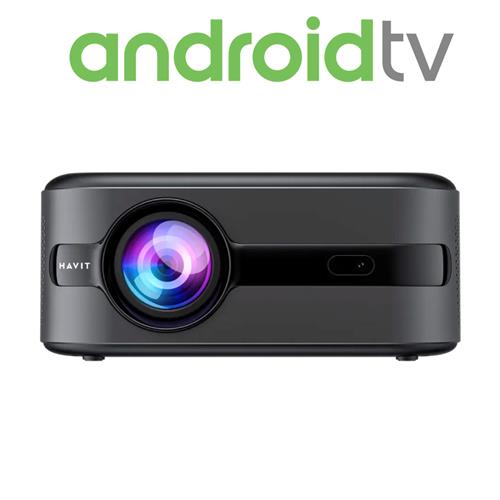 Havit PJ219 Pro Proyector Full HD, 350 Lúmenes, Android TV y WIFI