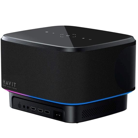 Havit PJ300 Pro Proyector Full HD, 550 Lúmenes, Android TV y WIFI 6