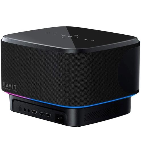 Havit PJ300 Pro Proyector Full HD, 550 Lúmenes, Android TV y WIFI 6