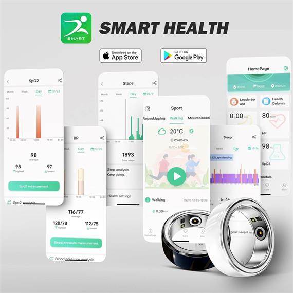 Bemi Revo Smart Ring 18mm Acero Inoxidable Plata