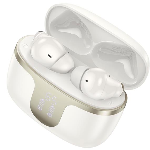 Hoco EQ10 Plus Auricular Inalámbrico con Cancelación de Ruido Activa Blanco