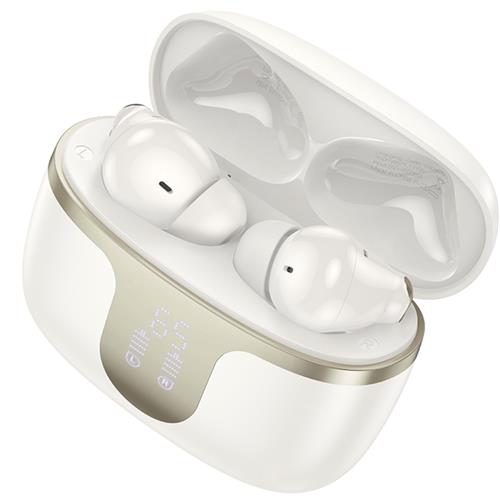 Hoco EQ10 Plus Auricular Inalámbrico con Cancelación de Ruido Activa Blanco
