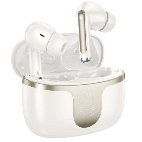 Hoco EQ10 Plus Auricular Inalámbrico con Cancelación de Ruido Activa Blanco