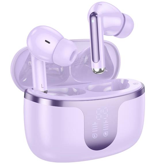 Hoco EQ10 Plus Auricular Inalámbrico con Cancelación de Ruido Activa Púrpura