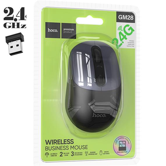 Hoco GM28 Business Ratón Inalámbrico 2.4G Negro