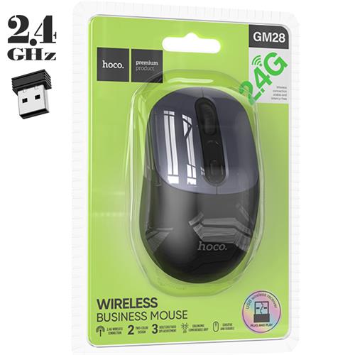 Hoco GM28 Business Ratón Inalámbrico 2.4G Negro