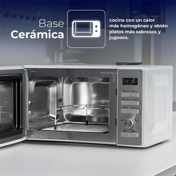 Svan SMWC25900DGN Microondas Ceramico 25Litros 900W Display Inox