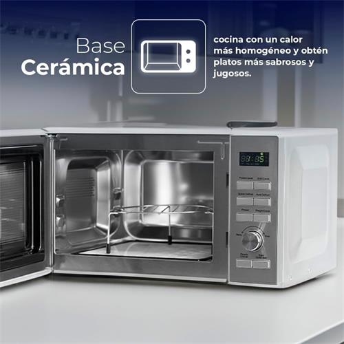 Svan SMWC25900DGN Microondas Ceramico 25Litros 900W Display Inox