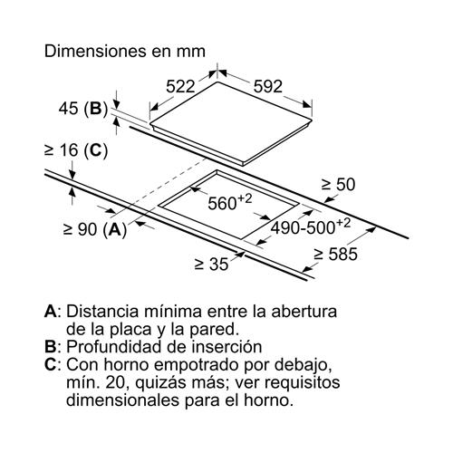 Siemens ET61RBKB8E Vitrocerámica 3F