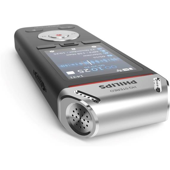 Philips DVT2110 Grabadora de Voz 8GB con 2 Micrófonos HIFI