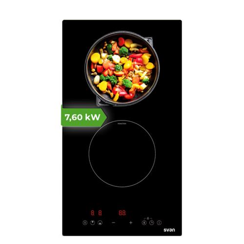 Svan SI2301 Placa Induccion 30cm 2F Cristal Negro