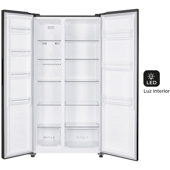 Svan SBS SA18900ENFX Frigorífico 177x91 N/F Display Inox EF.E