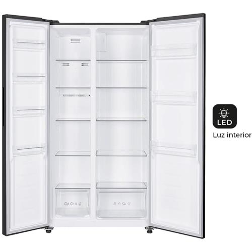 Svan SBS SA18900ENFX Frigorífico 177x91 N/F Display Inox EF.E