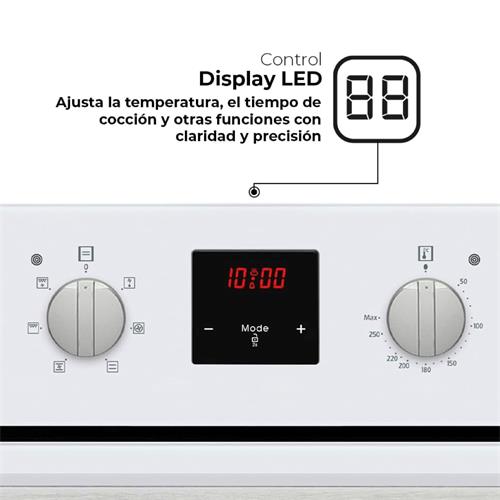 Svan SHM6700DCB Horno Multifunción Display 69L A Cristal Blanco