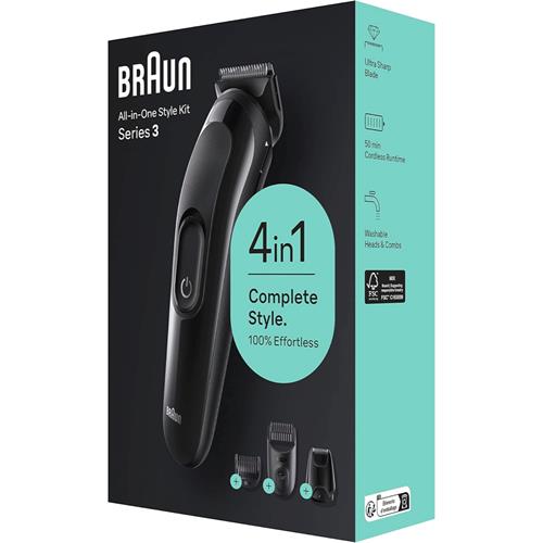 Braun SK3400/BK Recortadora para Pelo y Barba 4-1