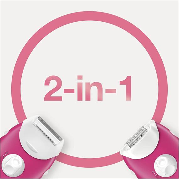 Braun Silk-Epil 3 SE3-420 Depiladora + 2 Accesorios Rosa