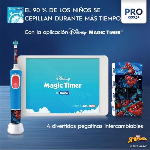 Braun Oral-B Cepillo Pro Kids 3+ Spiderman (D103.413.2K)