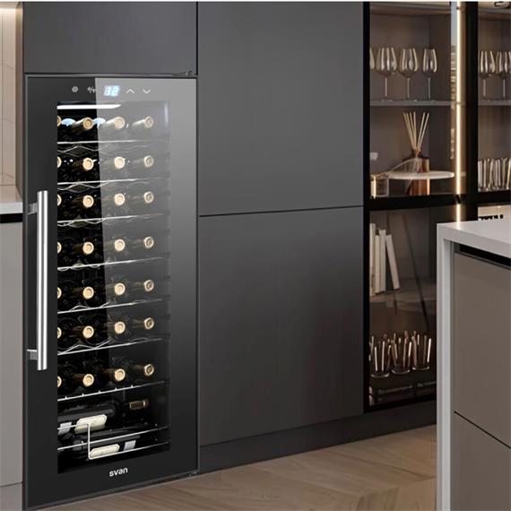 Svan SVN3200S Vinoteca 92L 32 Botellas Negro