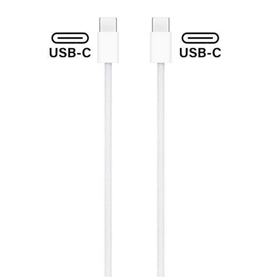 Apple Cable de Carga USB-C a USB-C 60W 1M White (MW493ZM/A)