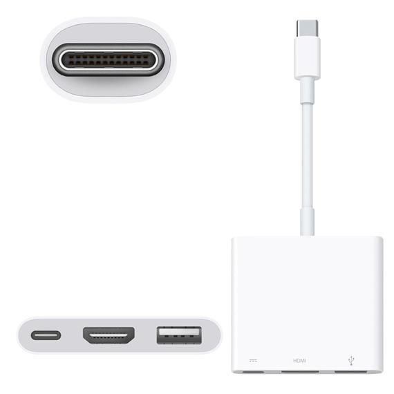 Apple Adaptador multipuerto de USB-C a AV digital (MW5M3ZM/A)