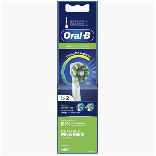 Braun Oral-B 2 Cabezales de Recambio Pro Cross Action (EB50RX-2)