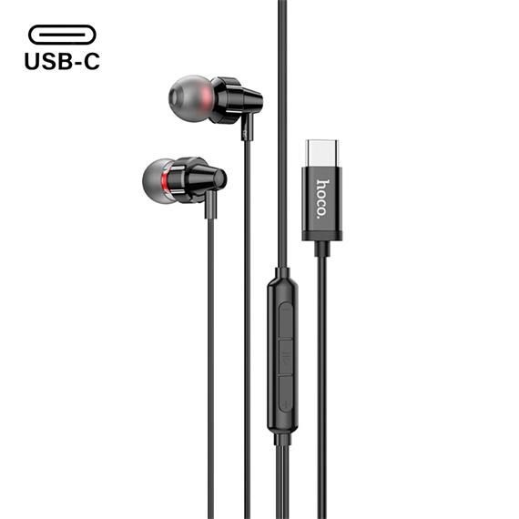 Hoco M90 Auricular USB-C con Micrófono Negro