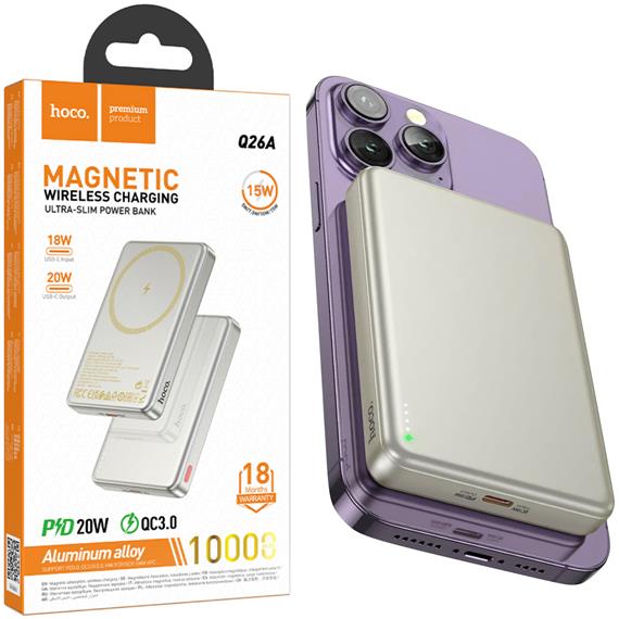 Powerbank Hoco Q26 Magsafe PD20W 10.000 mAhTitanium Gold