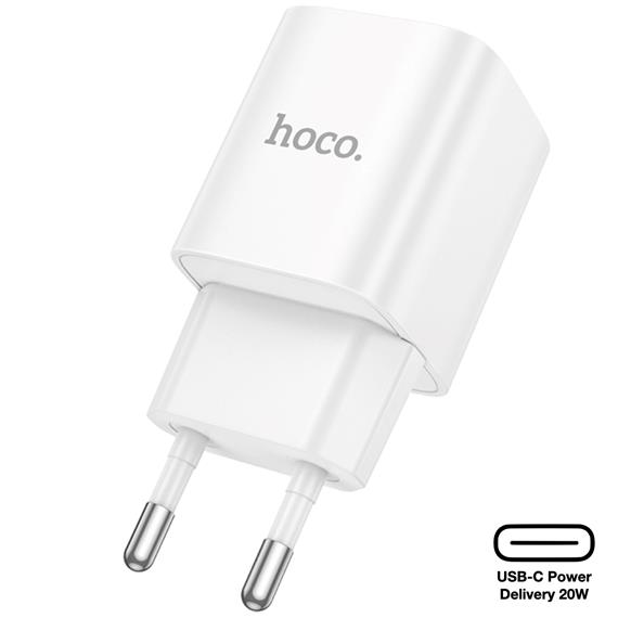 Cargador USB-C 20W Hoco C146A PD20W Blanco