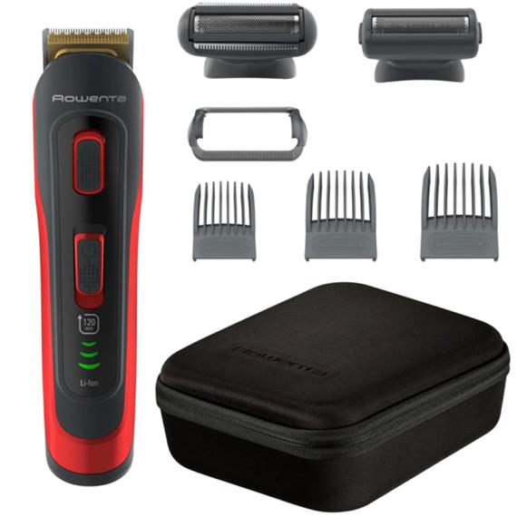 Rowenta TN9400 Recortadora Recargable 8 en 1 para Barba, Cabello y Cuerpo