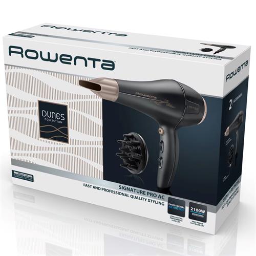 Rowenta CV7827F0 Dunes Secador de Pelo 2.100W con Motor AC y Difusor