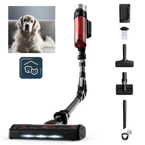 Rowenta RH2059 X-Force Flex 9.60 Animal Care Apiradora Sin Cable Roja y Gris