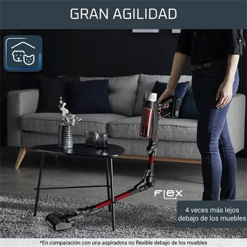 Rowenta RH2059 X-Force Flex 9.60 Animal Care Apiradora Sin Cable Roja y Gris